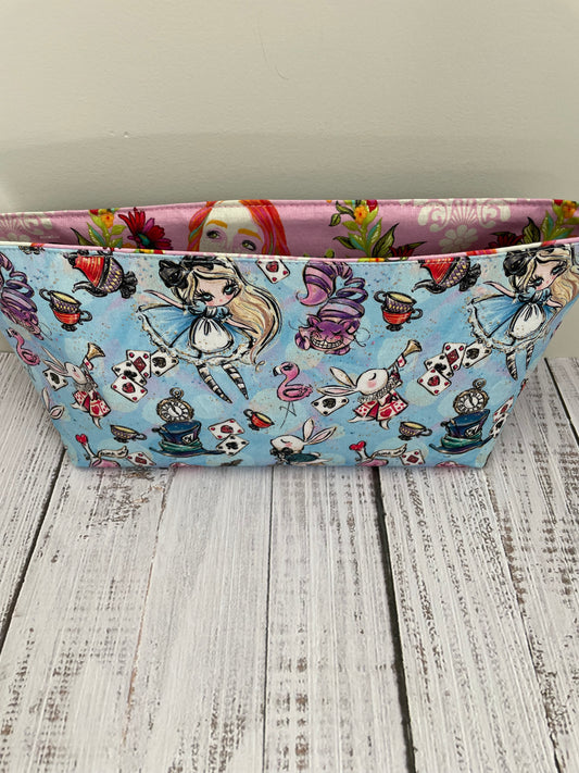 DOWN THE RABBIT HOLE   ....CAKE CADDY....CUSTOM PRINT