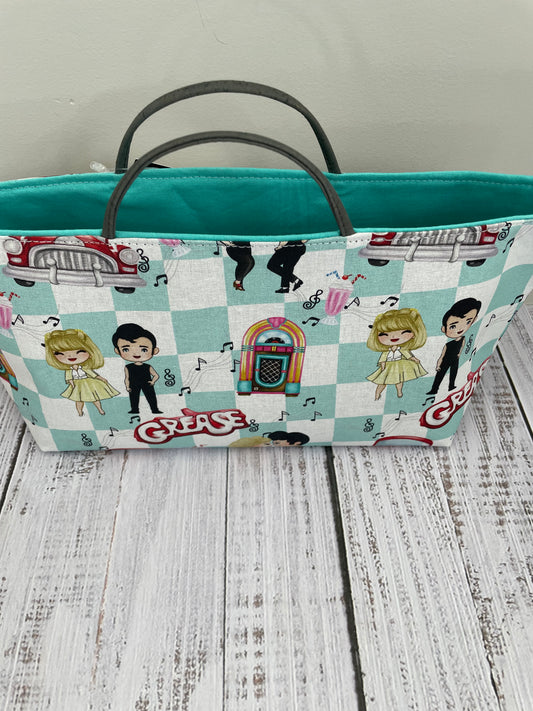 LIGHTENING   ....MINI TOTE BAG   WITH CORK HANDLES...CUSTOM PRINT