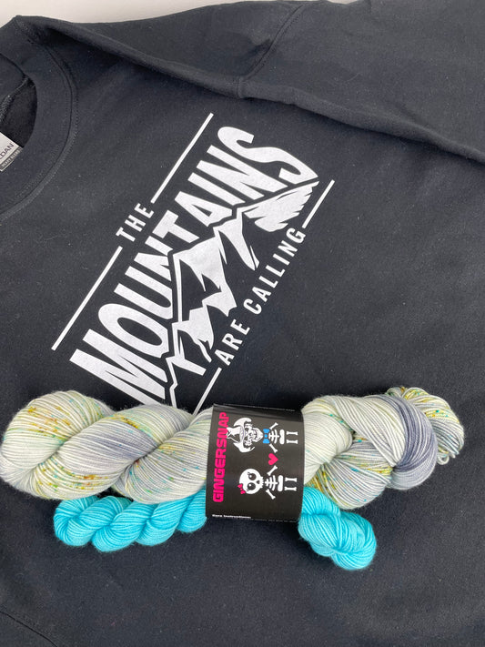 THE MOUNTAINS ARE CALLING LIMITED EDITION BUNDLE ....INCLUDES A EXCLUSIVE SOCKSET AND A LIMITED EDTION SWEATSHIRT