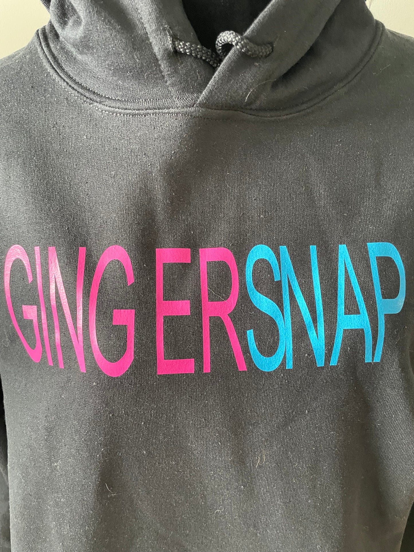 OFFICIAL GINGERSNAP HOODIE....BE PART OF TEAM SNAPTHAT ...PLEASE CHOOSE SIZE FROM MENU