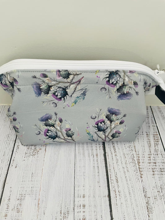 SCOTTISH THISTLE  .....Small wire frame bag...CUSTOM PRINT