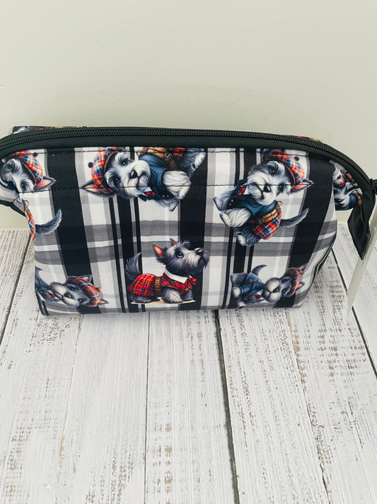 SCOTTIE DOG .....Small wire frame bag...CUSTOM PRINT