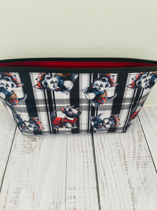 SCOTTIE DOG ..... Lifestyle bag (soft no wire  , but interfaced) CUSTOM PRINT