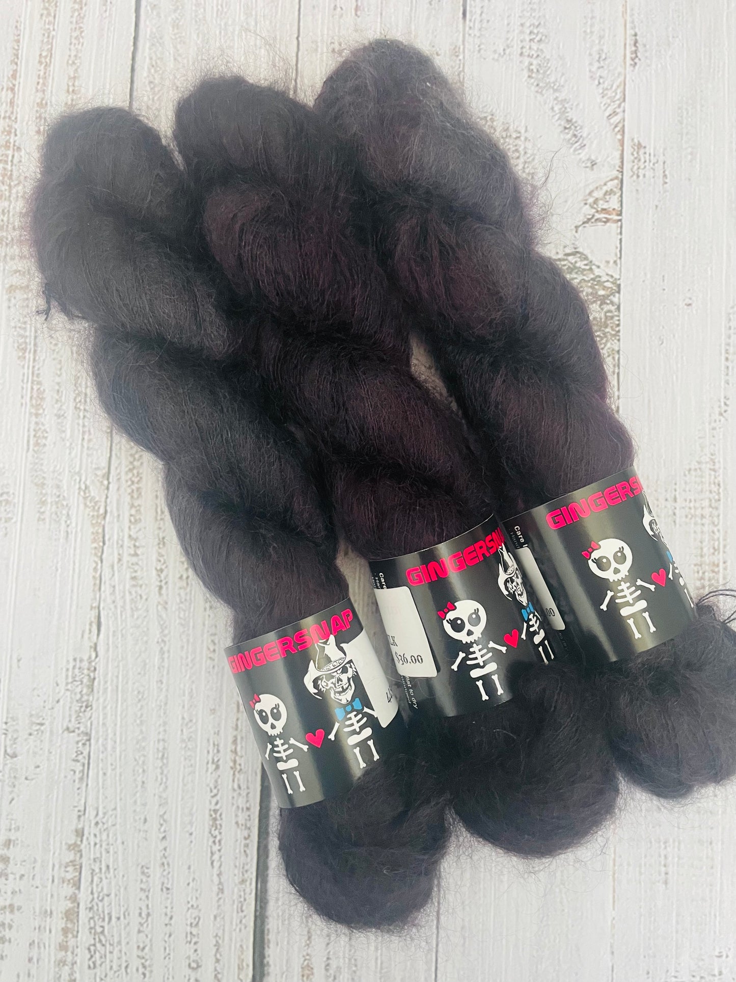 FLUFF MOHAIR  LACE WEIGHT ...please choose colourway from drop down menu