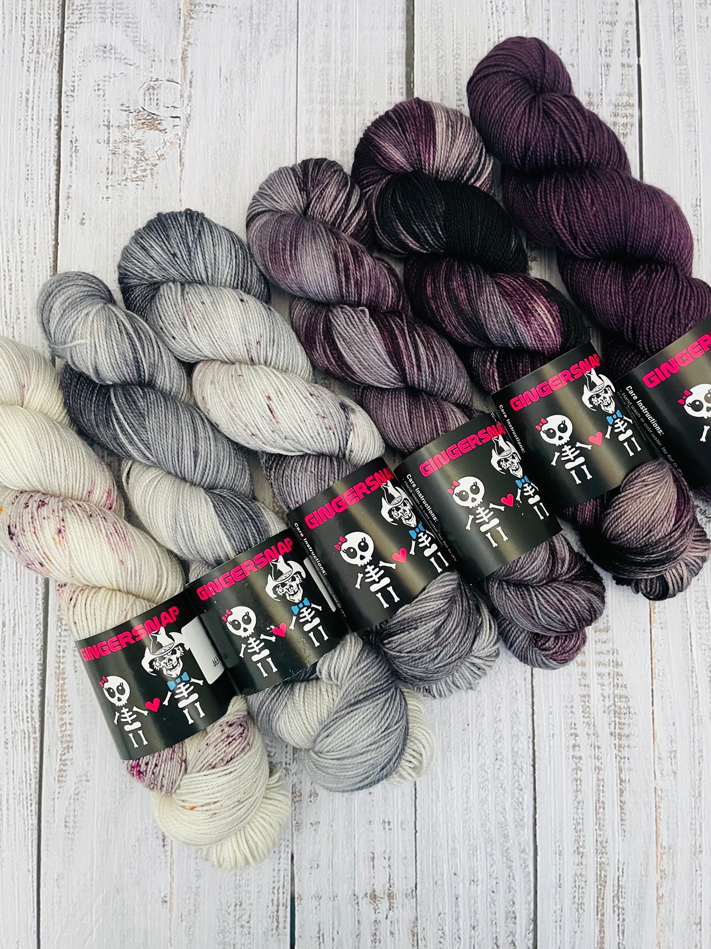 TATTOOED BLOSSOM.... LUSH FINGERING 2 PLY AND SQUISHY DK ….CHOOSE COLOURWAY AND BASE FROM MENU