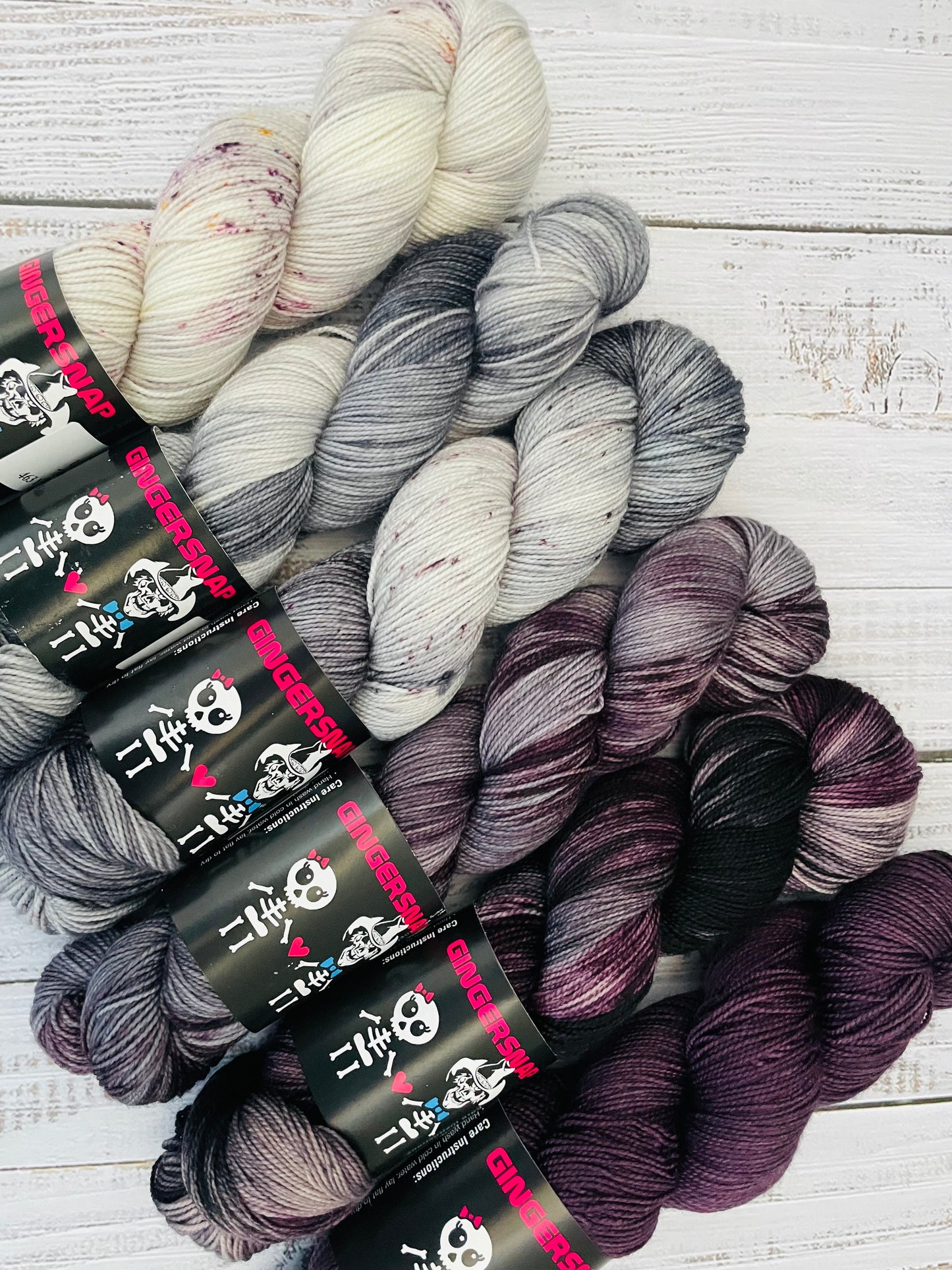 TATTOOED BLOSSOM.... LUSH FINGERING 2 PLY AND SQUISHY DK ….CHOOSE COLOURWAY AND BASE FROM MENU