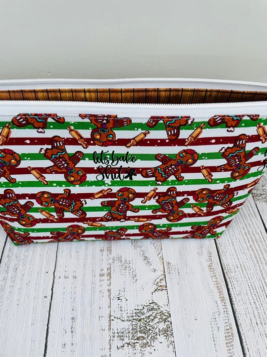 LETS BAKE Lifestyle bag (soft no wire , but interfaced) CUSTOM PRINT