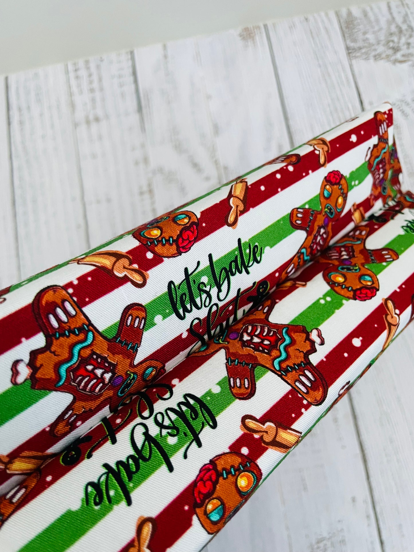 LETS BAKE  Lifestyle bag (soft no wire  , but interfaced) CUSTOM PRINT