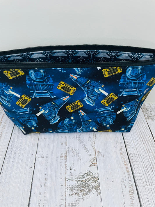 HOLIDAY TRAIN Lifestyle bag (soft no wire , but interfaced) CUSTOM PRINT