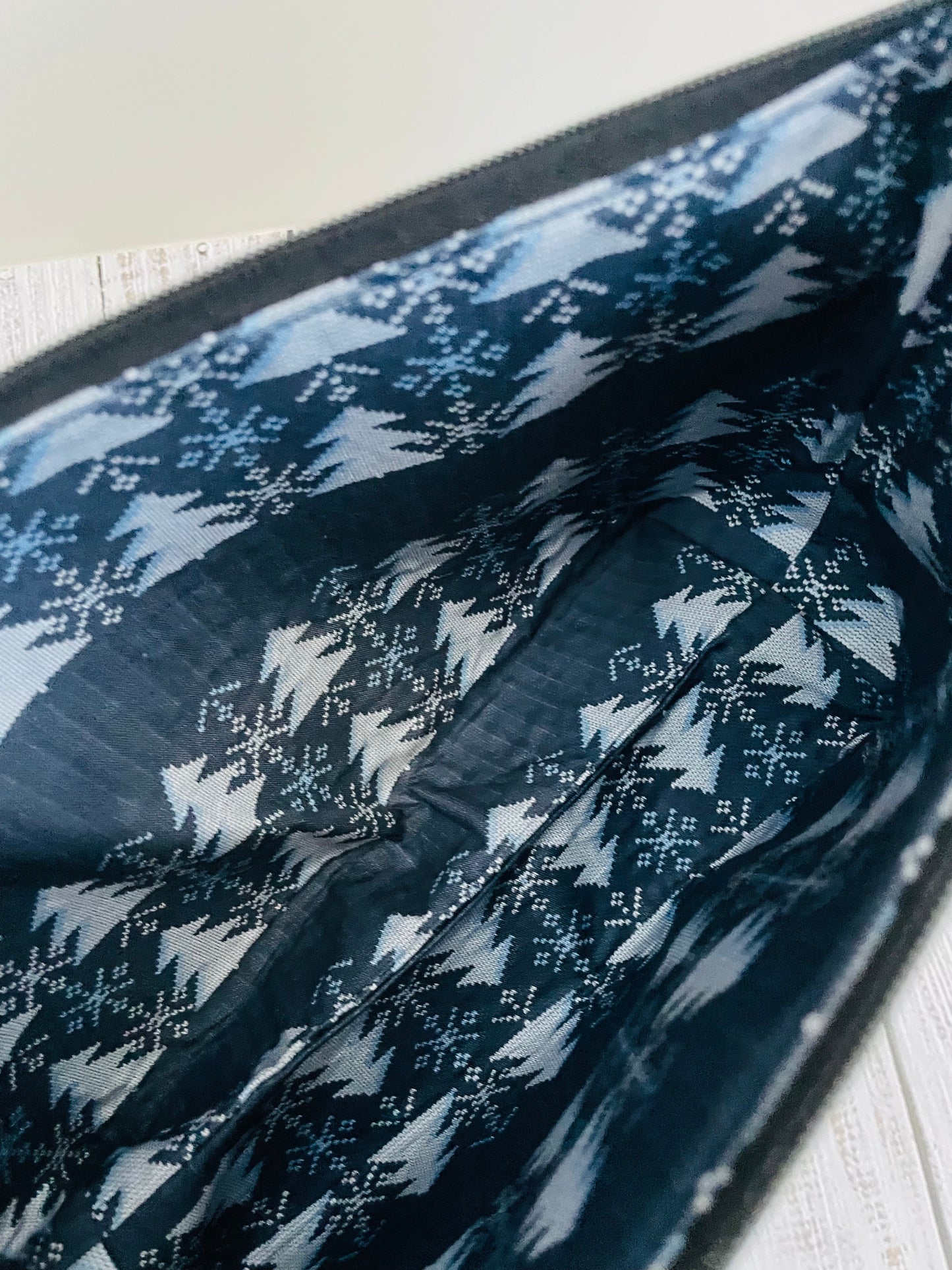 HOLIDAY TRAIN   Lifestyle bag (soft no wire  , but interfaced) CUSTOM PRINT