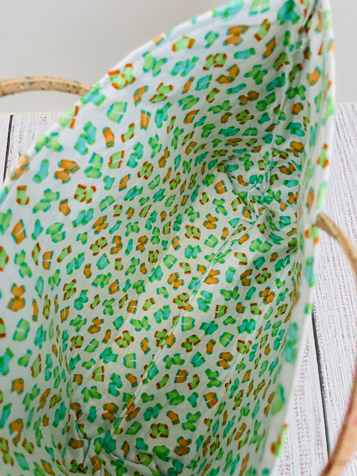 WONKA    ....MIDSIZE TOTE BAG   WITH CORK HANDLES ...CUSTOM PRINT