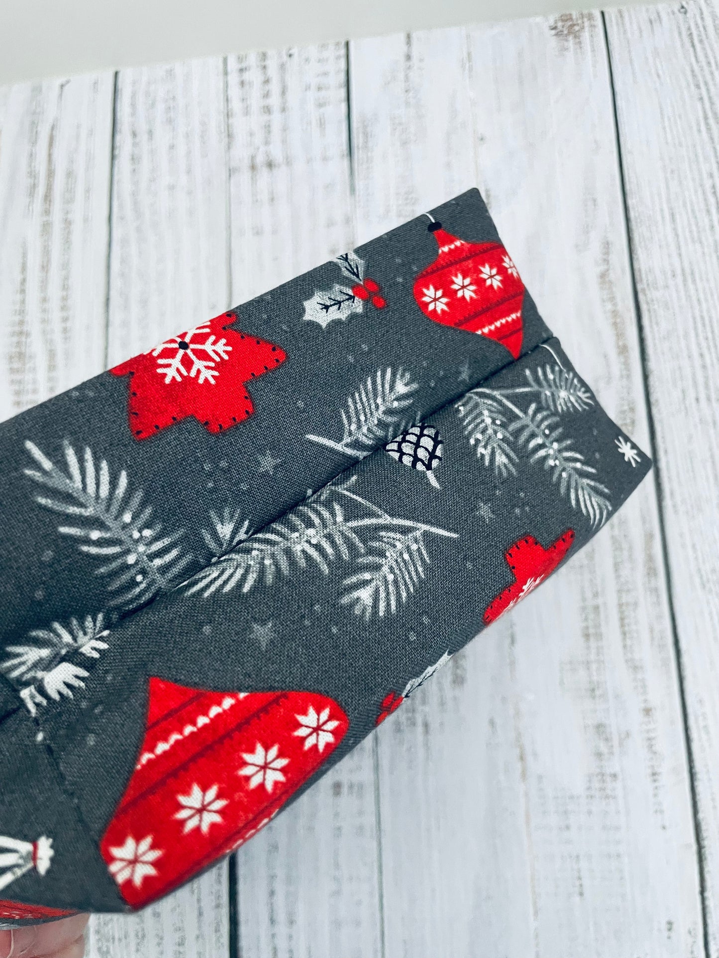 COLOURWORK GNOMES 2 ( DARK GREY BACKGROUND)  STITCH & STORE BOWL