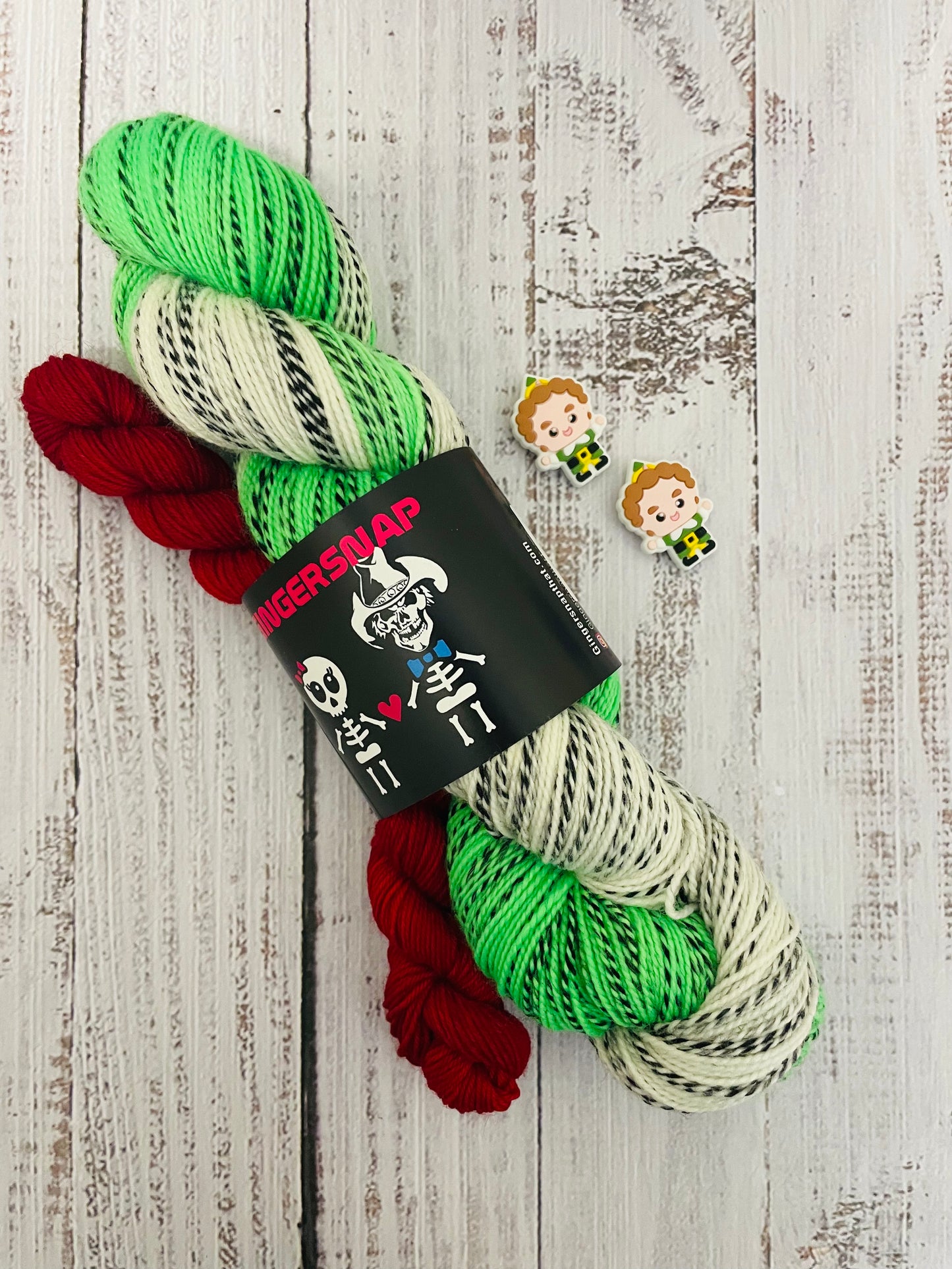 ELF YOURSELF  SOCKET (1) ZEBRA EFFECT...WITH THEMED STOTCH STOPPERS