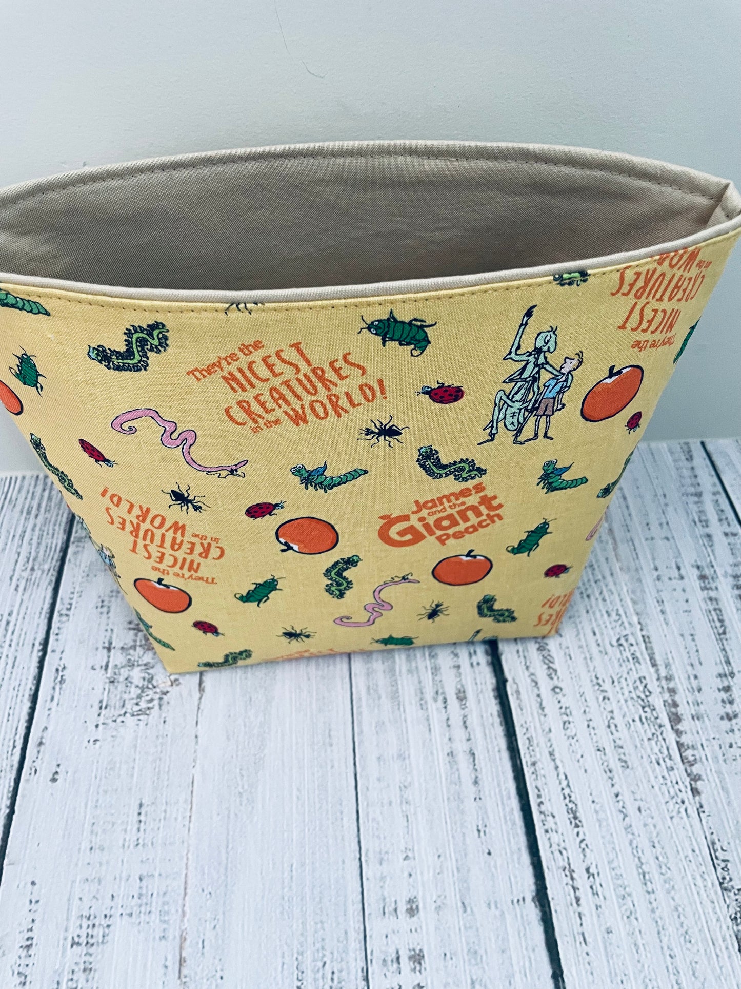 PEACH  STITCH & STORE BOWL