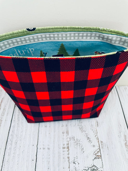 BUFFALO PLAID STITCH & STORE BOWL
