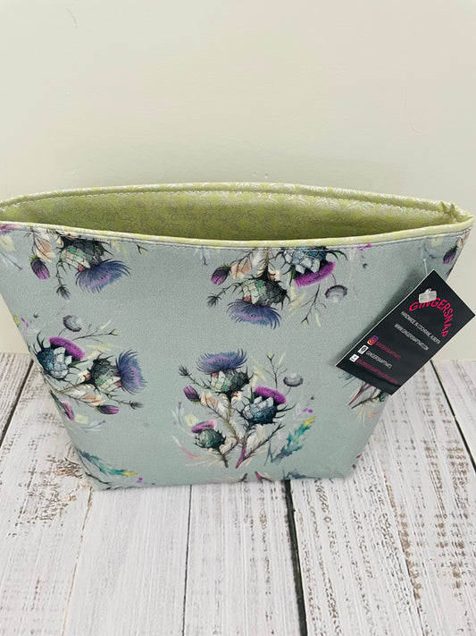 SCOTTISH THISTLE  STITCH & STORE BOWL