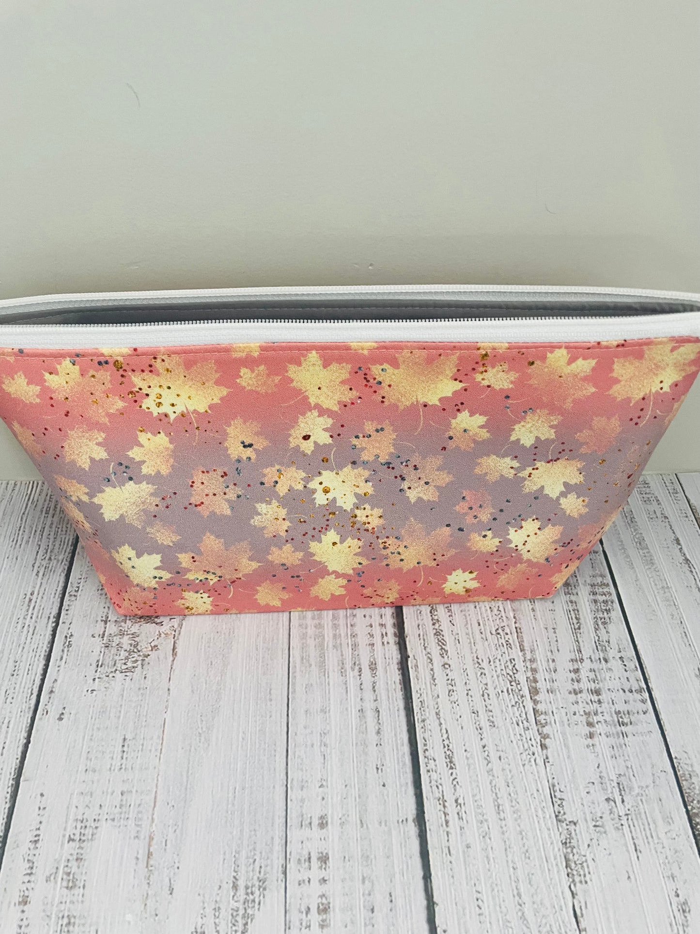 FALL LEAVES      Lifestyle bag (soft no wire  , but interfaced) CUSTOM PRINT