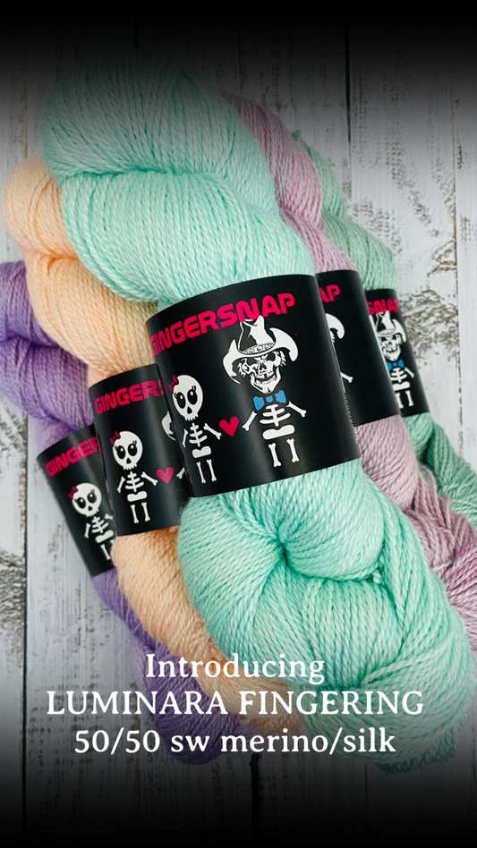 LUMINARA MERINO/SILK FINGERING WEIGHT ..PLEASE CHOOSE COLOURWAY FROM THE MENU